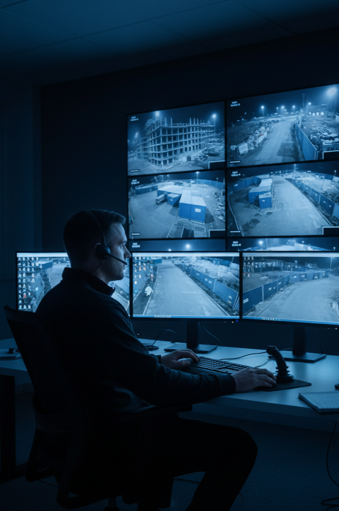 CCTV monitoring construction site Southampton